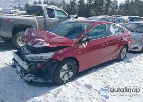 2019 Hyundai Ioniq Hybrid Blue из США, поврежденный, VIN KMHC65LC5KU167556